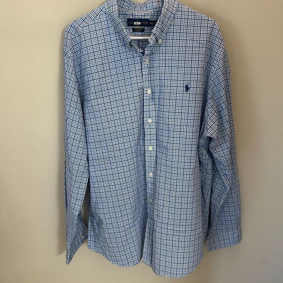 Ralph Lauren Button Down 100% Cotton stretch - Picture 1 of 3